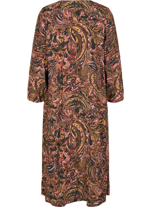 Kimono long en viscose imprimé, Paisley AOP, Packshot image number 1