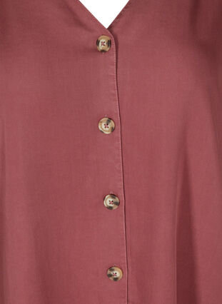Lyocell blouse met v-hals, Wild Ginger, Packshot image number 2