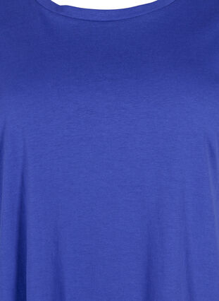 T-shirt met korte mouwen van katoenmix, Royal Blue, Packshot image number 2