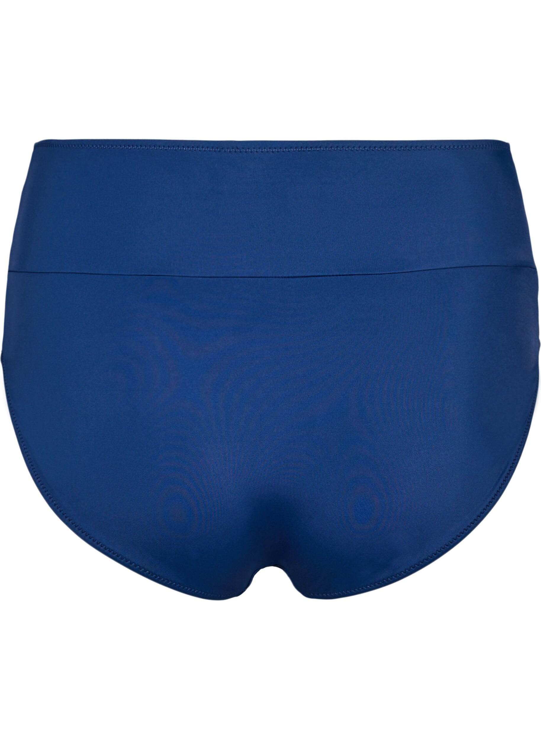 Zizzi Culotte de bikini avec d&eacute;tail crois&eacute;, Bleu, Packshot image number 1