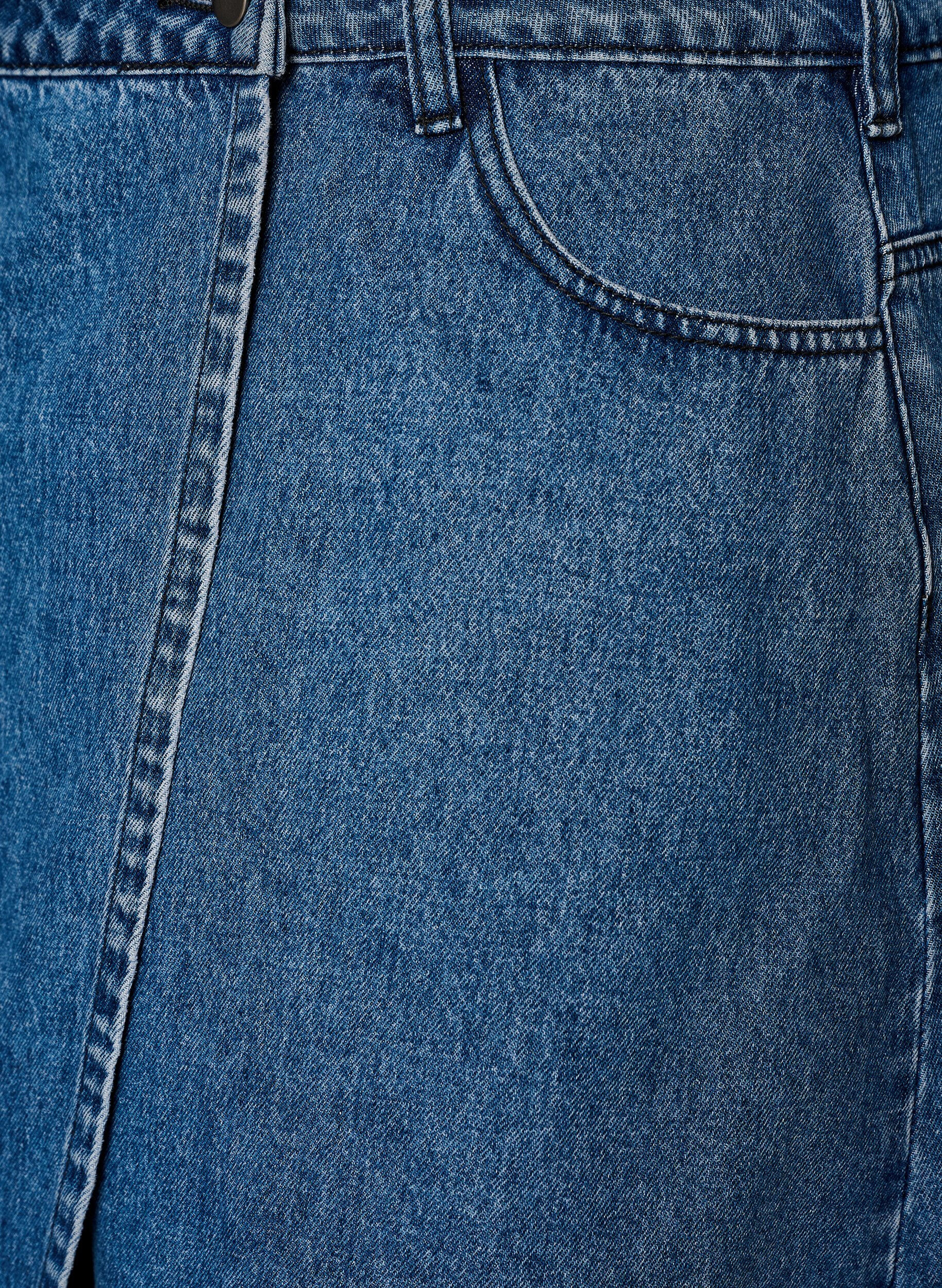 ZizziKorte A-lijn denimrok, Blauw, Packshot image number 2