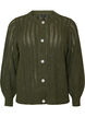 Cardigan en maille ajour&eacute;e, Vert, Packshot image number 0