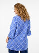 Tuniek met borduursel en strikdetail, Blauw, Model image number 2