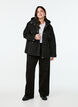 Veste courte de printemps avec capuche amovible, Noir, Model image number 1