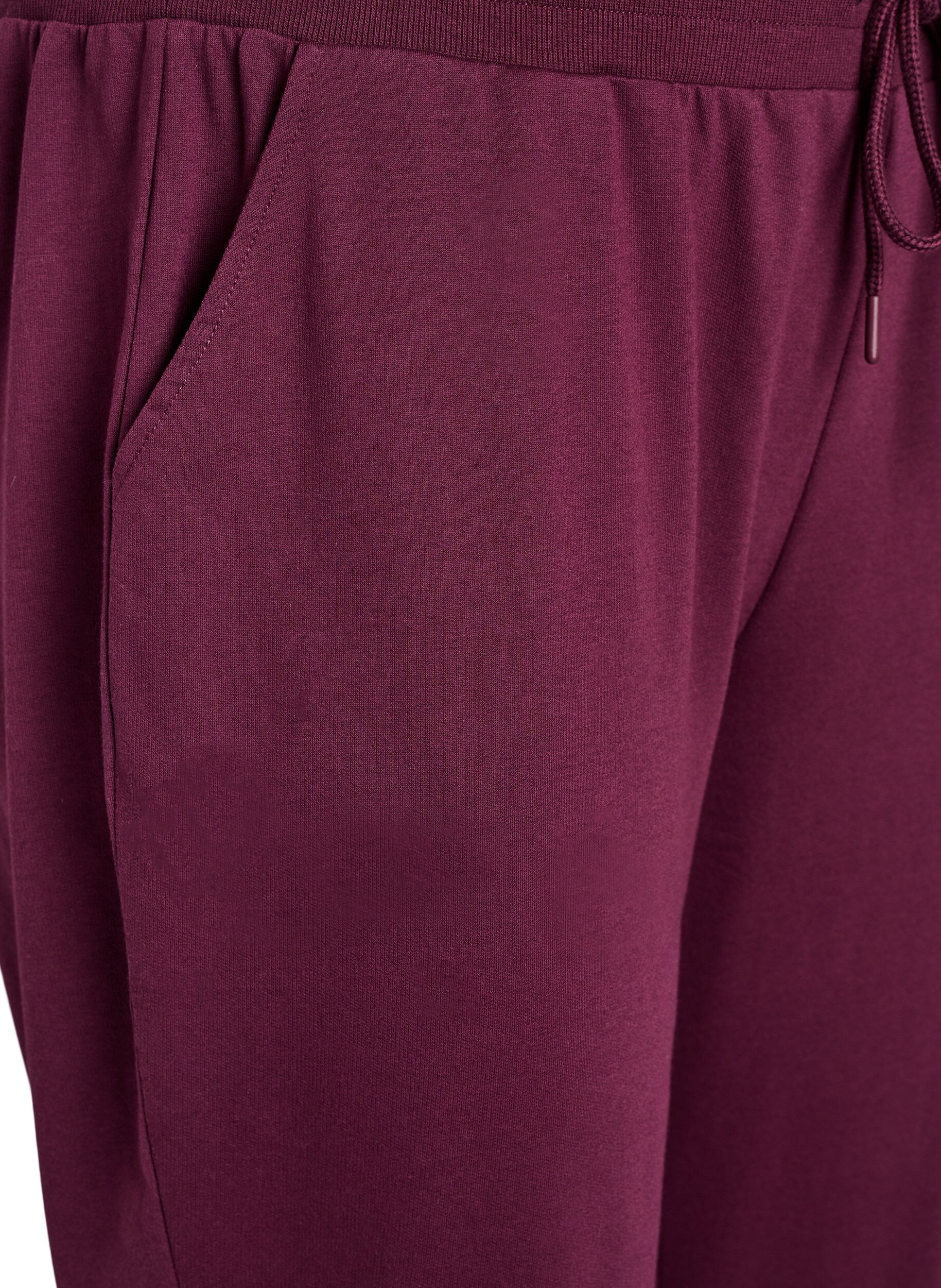 ZizziPantalon de surv&ecirc;tement ample avec poches, Bordeaux, Packshot image number 2