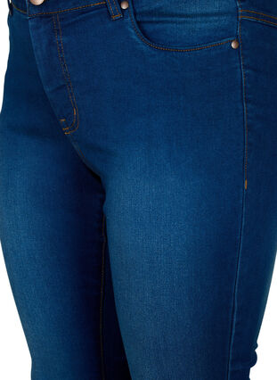 Slim fit Emily jeans met normale taille, Blue denim, Packshot image number 2
