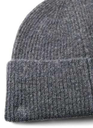 Bonnet tricoté avec de la laine, Grey, Packshot image number 2