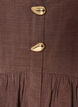 Blouse p&eacute;plum sans manches avec boutons d&eacute;coratifs, Marron, Packshot image number 2