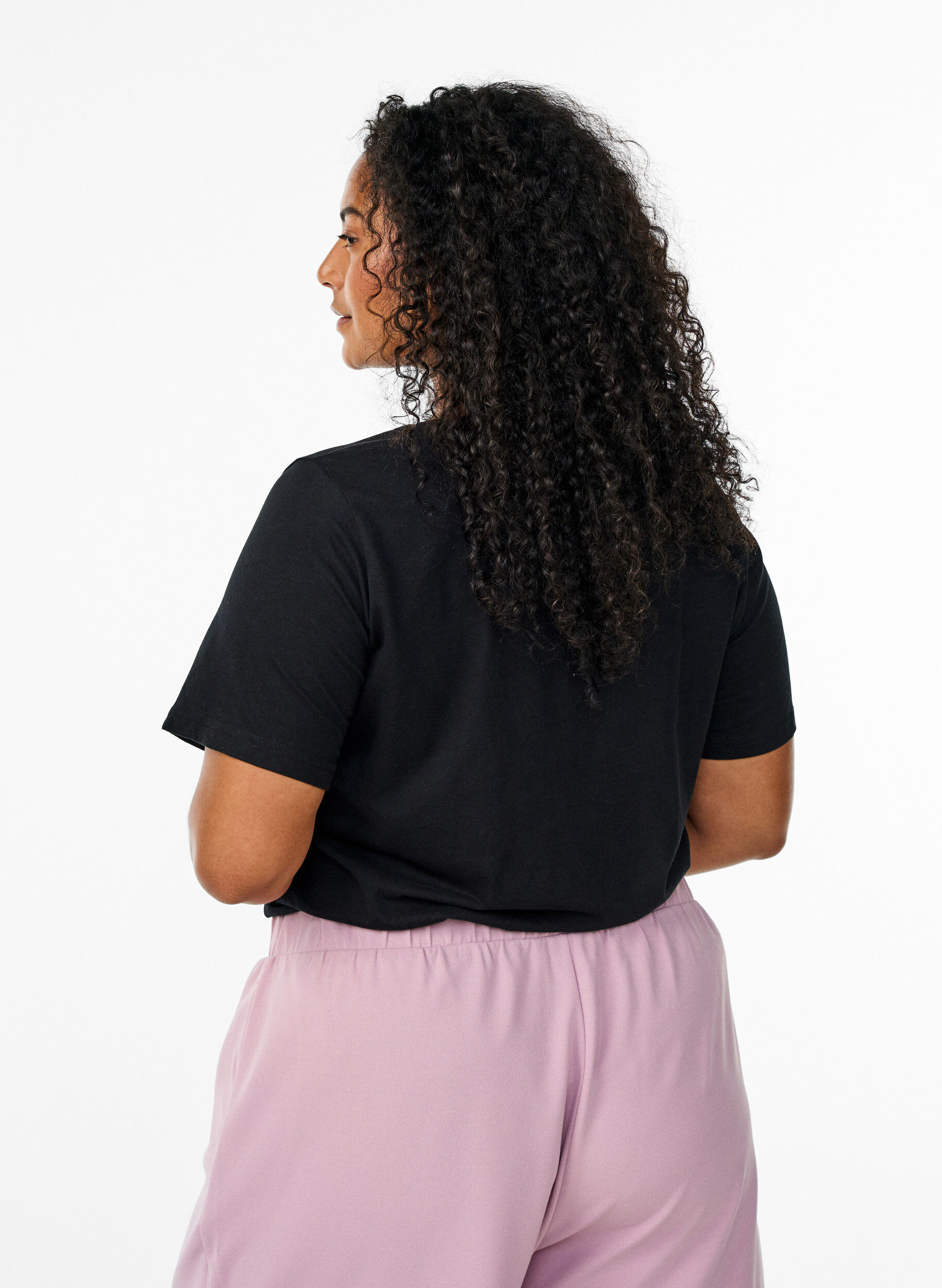 ZizziFLASH - T-shirt met motief, Zwart, Model image number 2