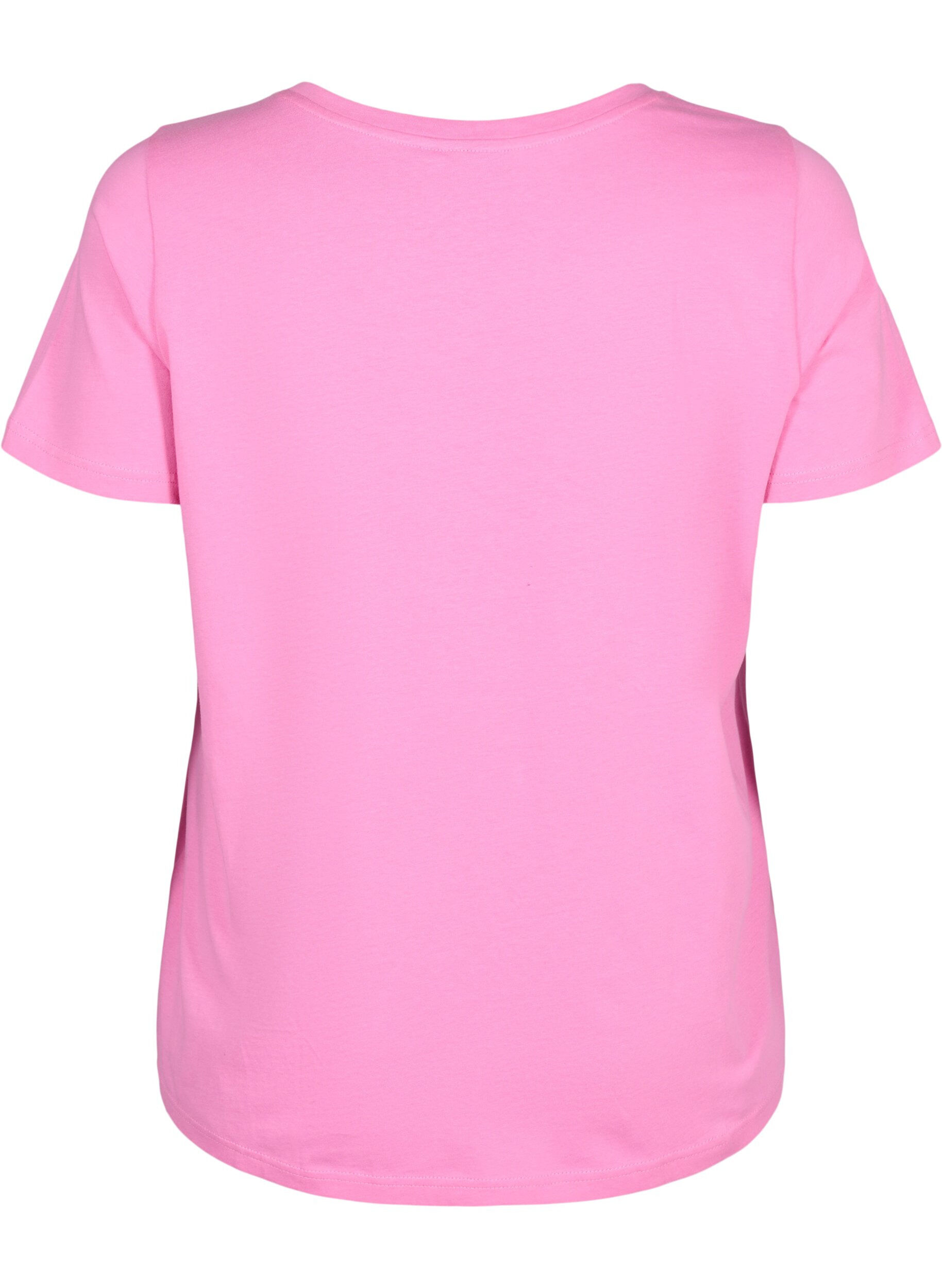Zizzi T-shirt en coton avec une cerise brod&eacute;e, Roseb. W. CherryEMB., Packshot image number 1