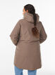 Winterjas met verstelbare taille, Bruin, Model image number 2