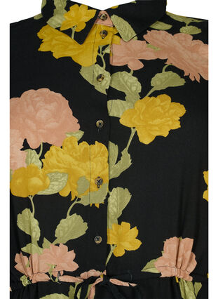 Robe en viscose à fleurs et dentelle, Scarab Flower, Packshot image number 2