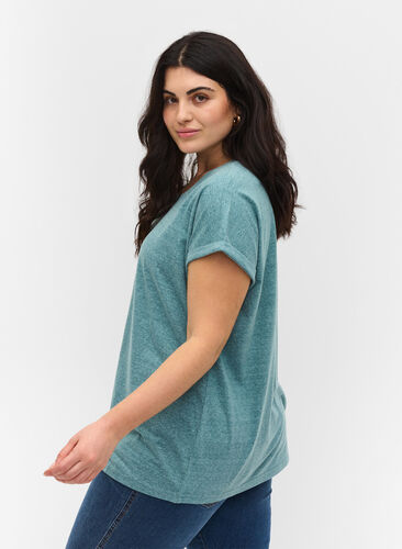 T-shirt chiné en coton, Dragonfly Melange, Model image number 1
