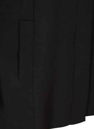 Veste avec fermeture boutonnée et forme trapèze , Black, Packshot image number 3