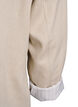 Blazer in linnen en viscose met revers en zakken, Beige, Packshot image number 3