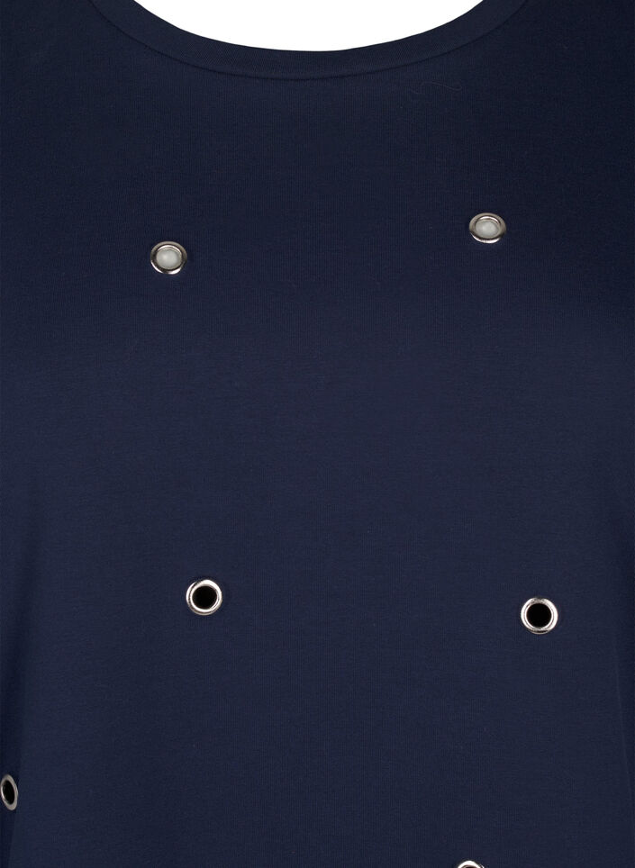 Sweatshirt met oogjes, Blauw, Packshot image number 2