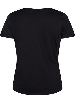 Kerst t-shirt in katoen, Black Loading, Packshot image number 1