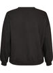 Sweat-shirt avec inscription en boucl&eacute;, Noir, Packshot image number 1