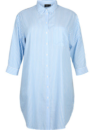 Lang gestreept shirt met 3/4 mouwen, Marina W. Stripe, Packshot image number 0