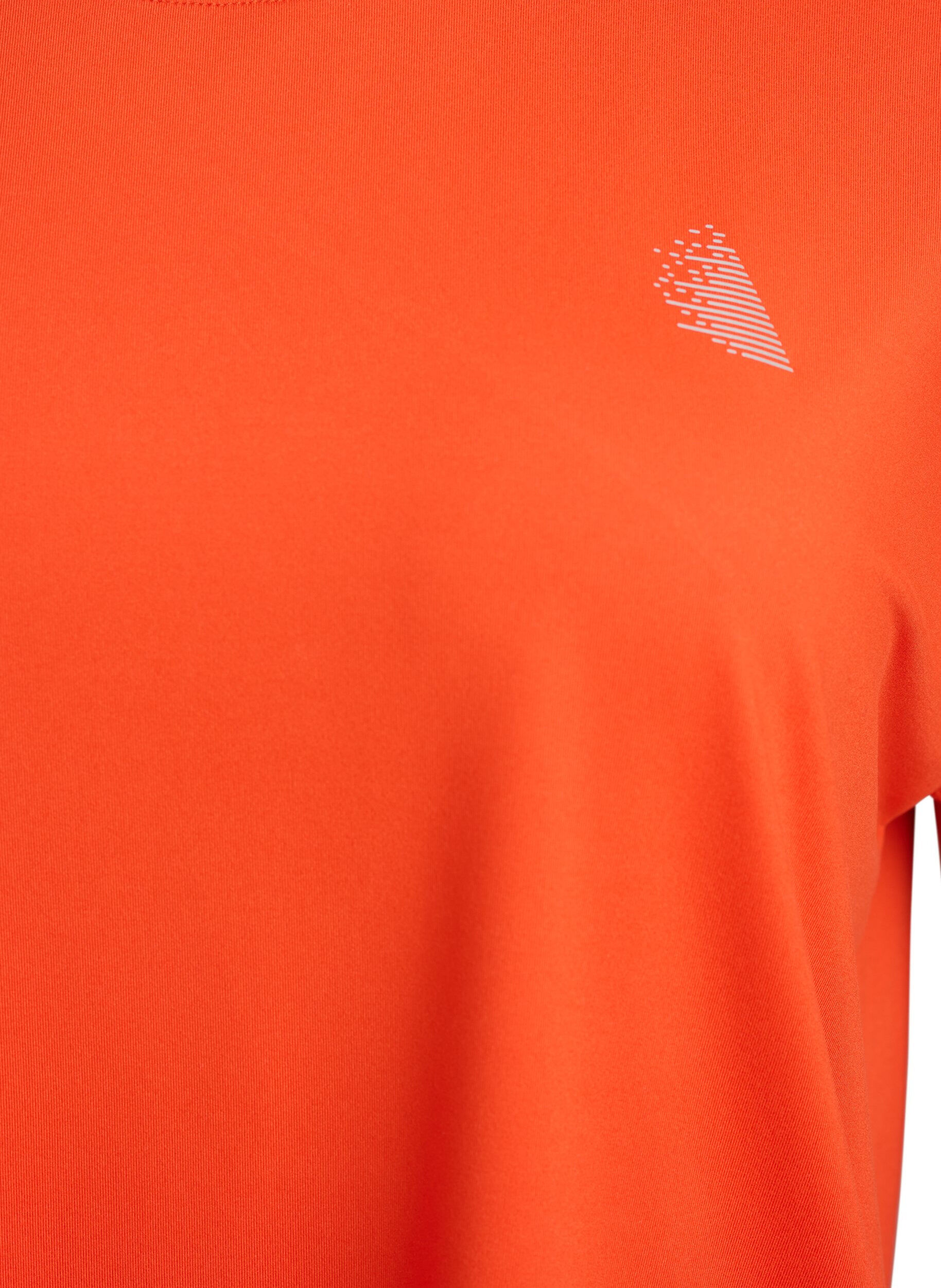 ZizziT-shirt de sport couleur unie, Orange, Packshot image number 2