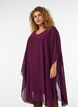 Korte chiffon jurk met V-hals, Paars, Model image number 2