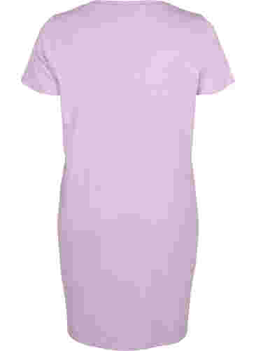 Chemise de nuit en coton à manches courtes, Lilac Breeze w. Life, Packshot image number 1