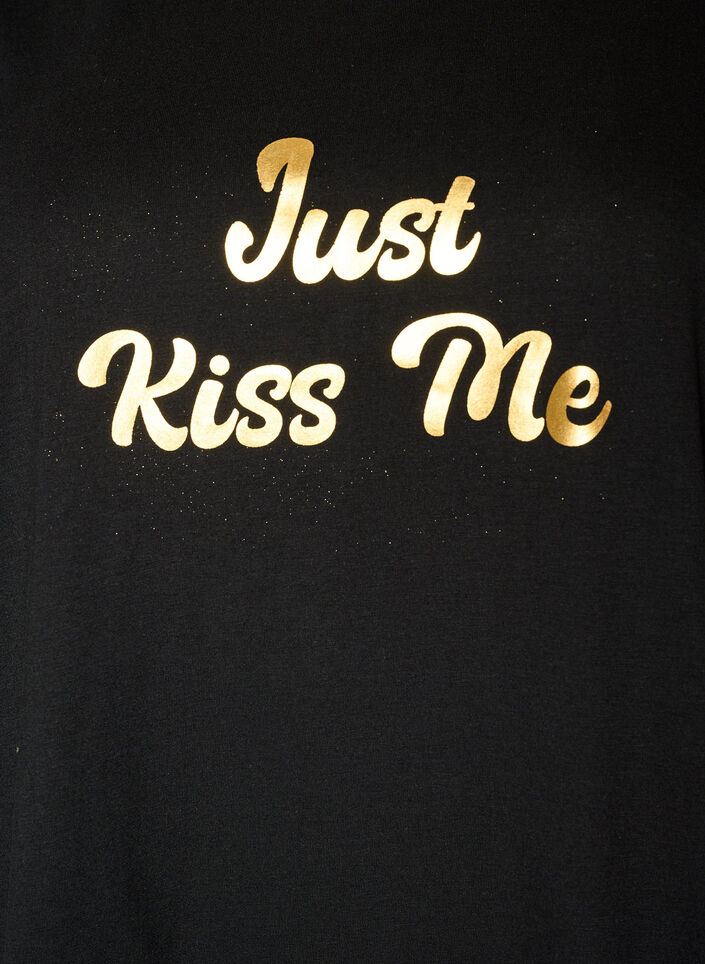 T-shirt imprim&eacute;, Noir, Packshot image number 2