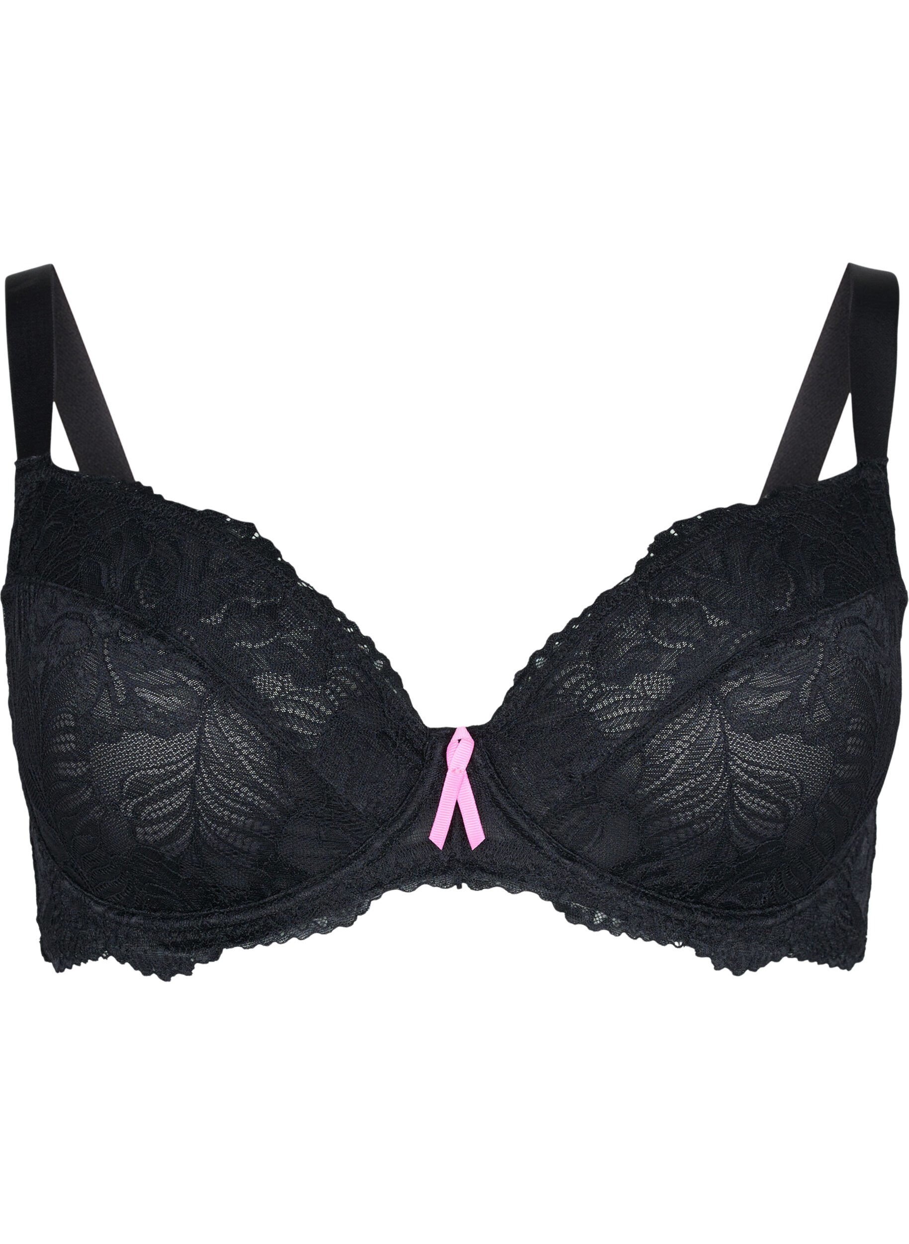 Zizzi Support the breasts - Soutien-gorge en dentelle avec armature, Black, Packshot image number 0