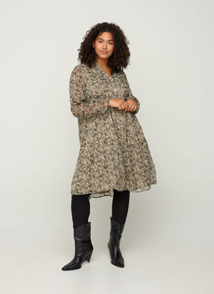 Robe manches longues, AOP: PAISLEY, Model image number 2