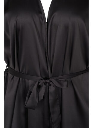 Robe de chambre à manches courtes, Black, Packshot image number 2