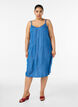 Robe aspect denim &agrave; bretelles en TENCEL&trade; Lyocell, Bleu, Model image number 1