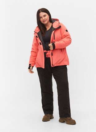 Veste de ski avec bordure et capuche réglables, Dubarry, Model image number 4