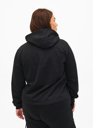 Sweat hoodie, Black, Model image number 1