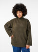Knitted turtleneck blouse, Sea Turtle Mel., Model image number 0