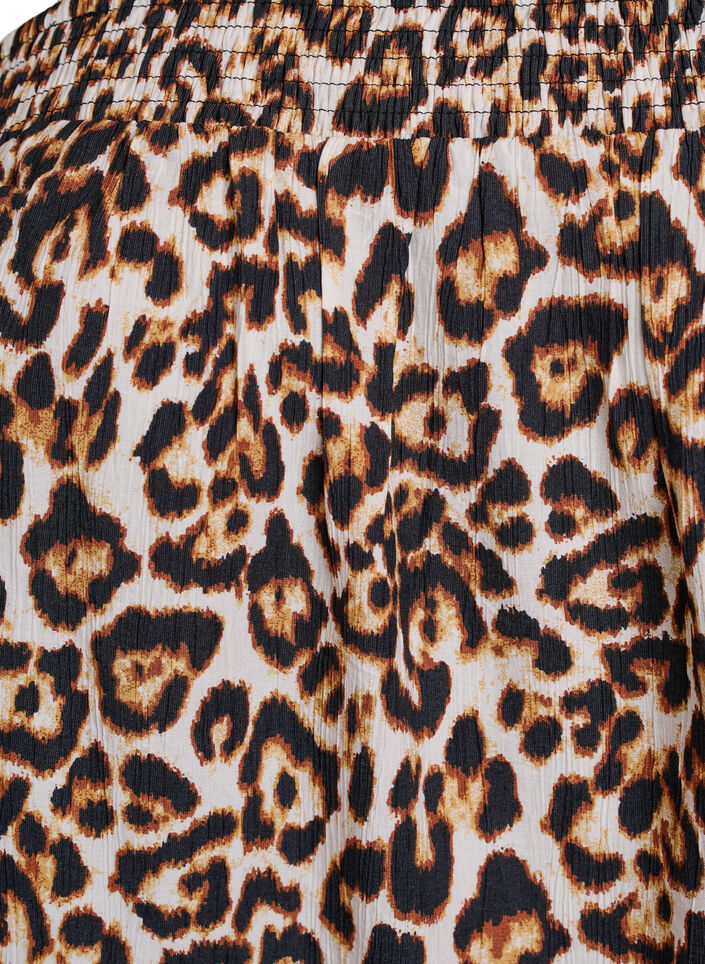 Robe courte en viscose avec bretelles spaghetti, Beige, Packshot image number 2