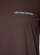T-shirt met motief, Bruin, Packshot image number 2