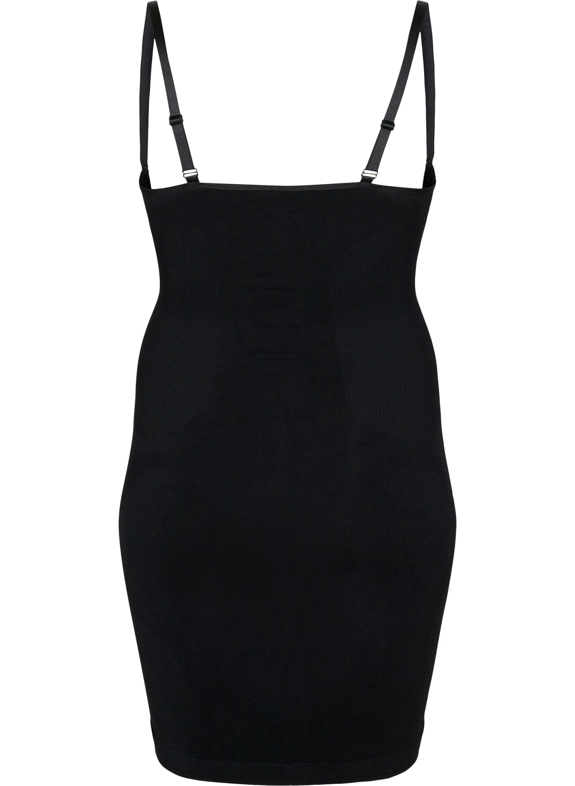 ZizziShapewear jurk met verstelbare bandjes, Zwart, Packshot image number 1