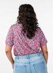 T-shirt met bloemenprint, Roze, Model image number 2
