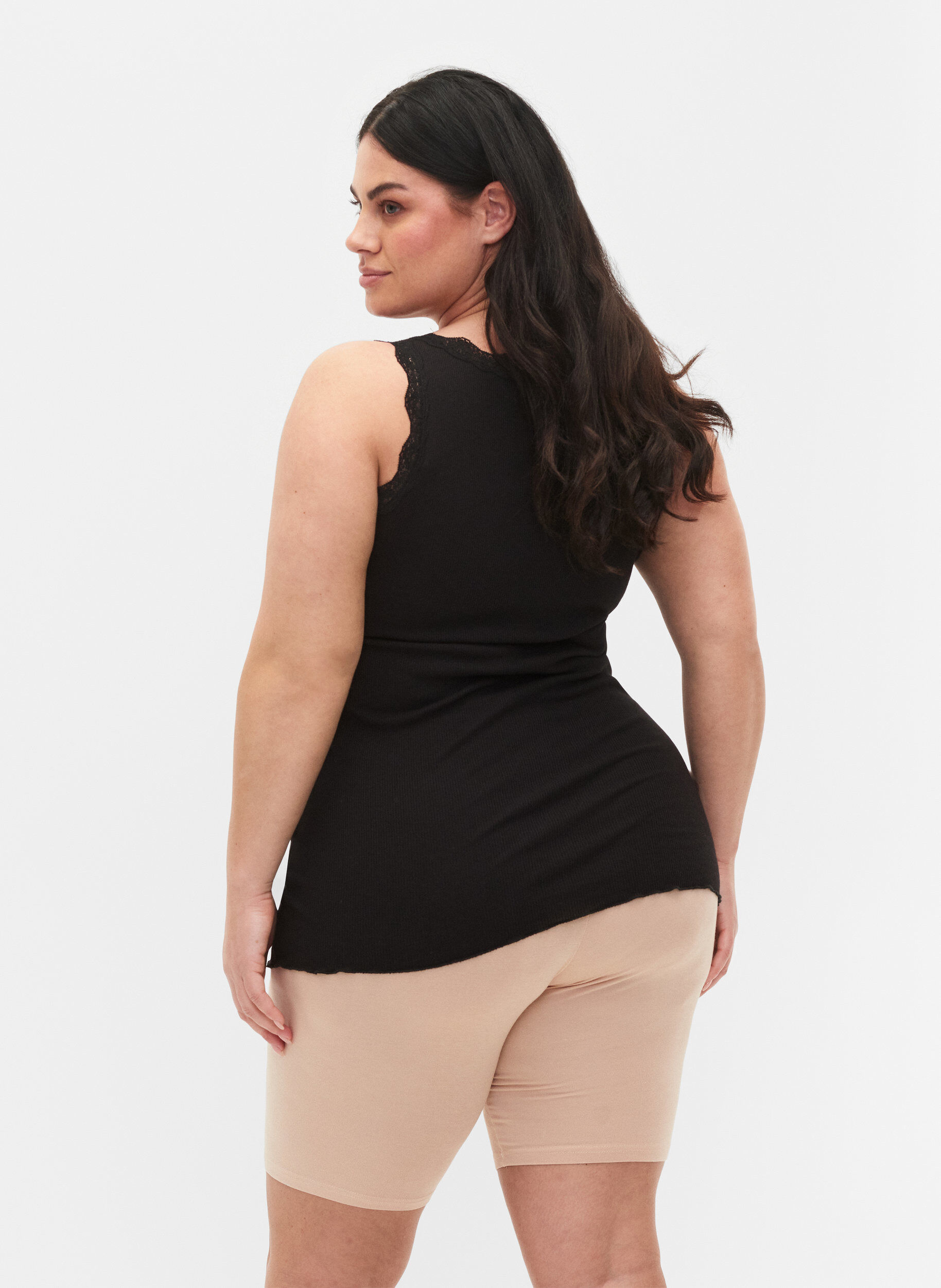 ZizziShort cycliste en viscose (lot de 2), Beige, Model image number 2