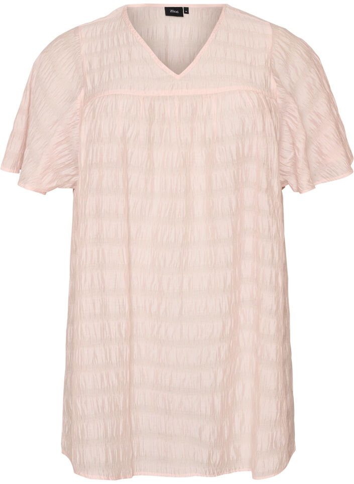 Tunique en lyocell avec manches papillon, Rose, Packshot image number 0