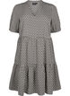 Flash - Bedrukte A-lijn jurk, Black White Graphic, Packshot image number 0
