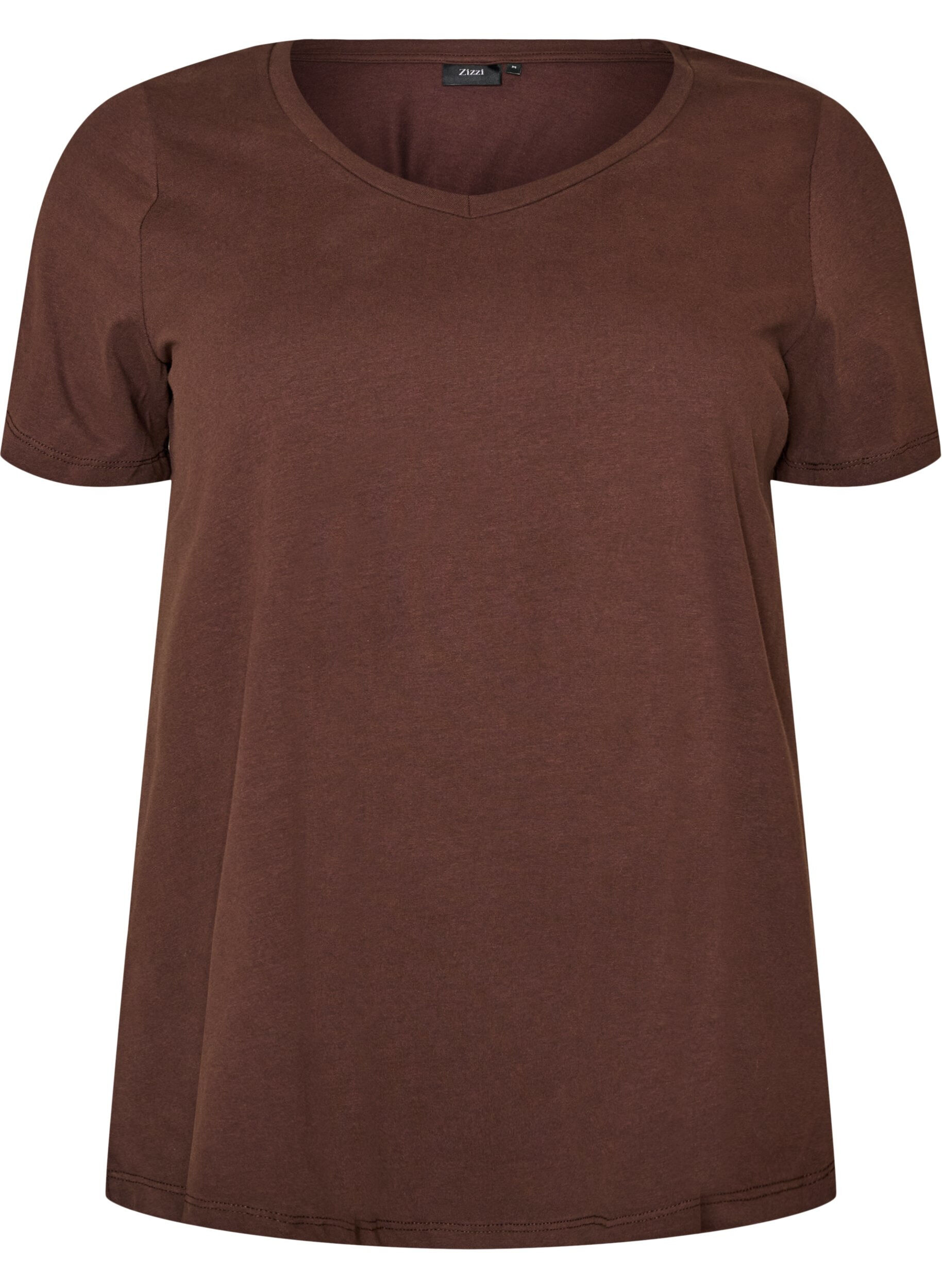 T-shirt en coton uni basique