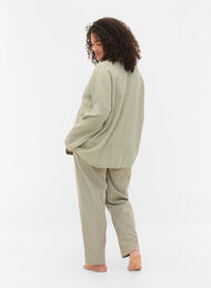 Pantalon en coton avec structure, Seagrass , Model
