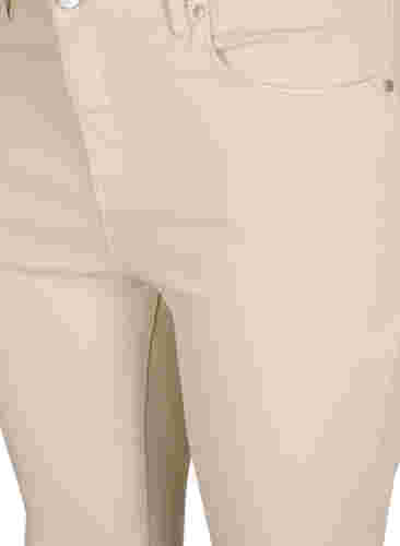 Amy jeans met hoge taille en super slanke pasvorm, Oatmeal, Packshot image number 1