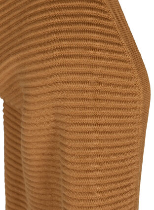 Gilet tricoté avec poches, Tobacco Brown, Packshot image number 3