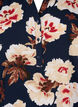 Blouse met korte mouwen en v-halslijn, Blauw, Packshot image number 2