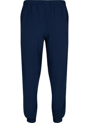 Pantalon avec poches et ourlet élastique, Navy Blazer, Packshot image number 1