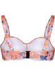 Bedrukte bikinitop, Retro Flower, Packshot image number 1