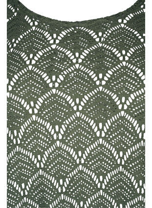 Crochet Blouse met 3/4 mouw, Thyme, Packshot image number 2