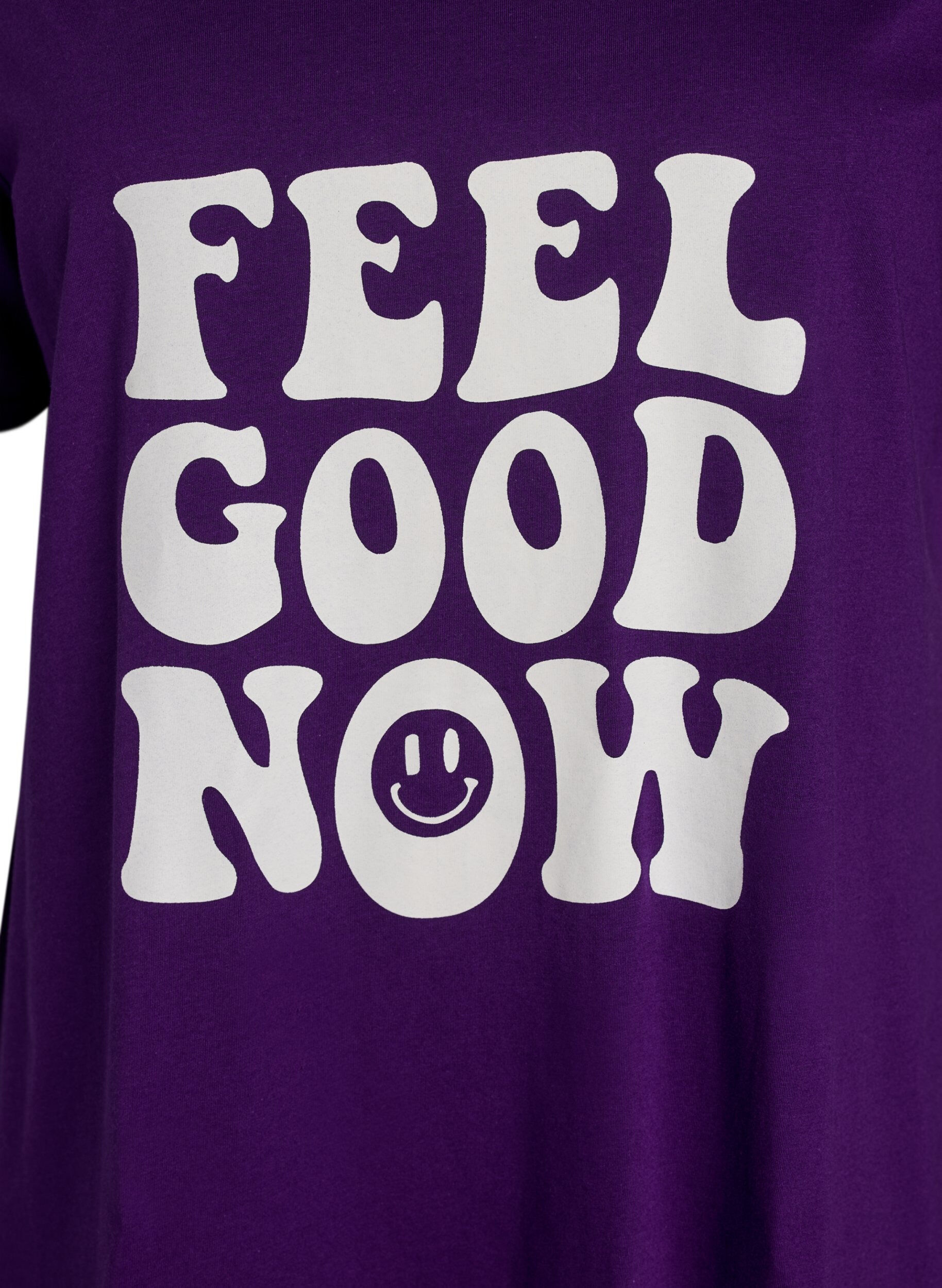 ZizziNachtjapon met korte mouwen van biologisch katoen, Blauw, Packshot image number 2